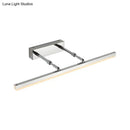 GobekUsa Sleek Acrylic Bedroom Vanity Light Fixture with Pivoting Bar LED Wall Mount