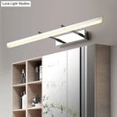 GobekUsa Sleek Acrylic Bedroom Vanity Light Fixture with Pivoting Bar LED Wall Mount