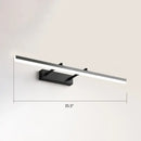 GobekUsa Sleek Acrylic Bedroom Vanity Light Fixture with Pivoting Bar LED Wall Mount