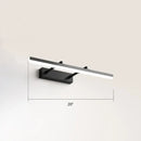 GobekUsa Sleek Acrylic Bedroom Vanity Light Fixture with Pivoting Bar LED Wall Mount