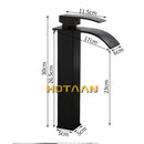 GobekUsa Black Plated Brass Basin Faucet Single Lever Hot&Cold Mixer Tap