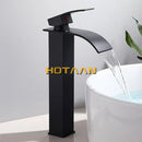 GobekUsa Black Plated Brass Basin Faucet Single Lever Hot&Cold Mixer Tap