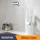 GobekUsa Black Pull Out Kitchen Faucet with Waterfall Stream Sprayer Head