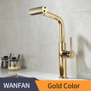 GobekUsa Black Pull Out Kitchen Faucet with Waterfall Stream Sprayer Head