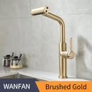 GobekUsa Black Pull Out Kitchen Faucet with Waterfall Stream Sprayer Head