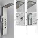 GobekUsa Black Rainfall Shower Panel Set with Massage System and Temperature Screen