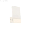 GobekUsa Minimalist Acrylic Rectangle Wall Mount LED Sconce Lamp - Bedside Light with Warm/White Glow