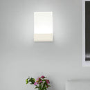 GobekUsa Minimalist Acrylic Rectangle Wall Mount LED Sconce Lamp - Bedside Light with Warm/White Glow