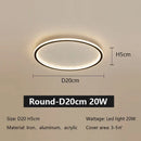 GobekUsa LED Ceiling Lamp Iron Dimmable Modern Living Room Light Fixture