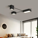 GobekUsa Black Nordic LED Ceiling Lights Chandeliers for Modern Living Room Decoration