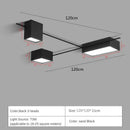 GobekUsa Black Nordic LED Ceiling Lights Chandeliers for Modern Living Room Decoration
