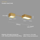 GobekUsa Black Nordic LED Ceiling Lights Chandeliers for Modern Living Room Decoration