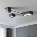 GobekUsa Black Nordic LED Ceiling Lights Chandeliers for Modern Living Room Decoration