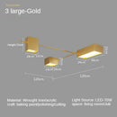 GobekUsa Black Nordic LED Ceiling Lights Chandeliers for Modern Living Room Decoration