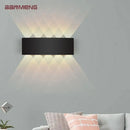 Modern black rectangular led wall lamp living room ambient light by Decorbites