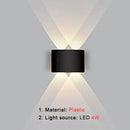 Modern black rectangular led wall lamp living room ambient light by Decorbites