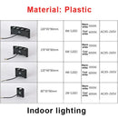 Modern black rectangular led wall lamp living room ambient light by Decorbites