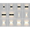Modern black rectangular led wall lamp living room ambient light by Decorbites