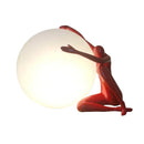 GobekUsa Abstract Humanoid Ball Holder Table Lamp - Modern Art Sculpture Light