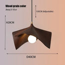 GobekUsa Black Resin LED Pendant Chandeliers for Bedroom & Living Room