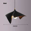 GobekUsa Black Resin LED Pendant Chandeliers for Bedroom & Living Room