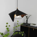 GobekUsa Black Resin LED Pendant Chandeliers for Bedroom & Living Room