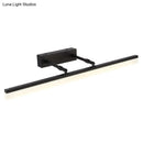 GobekUsa Minimalistic LED Vanity Sconce Light: Retractable Stick Design for Bathroom with Wall Mount Fixture