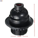 Modern black ribbed e27 socket bulb holder bedroom lamp base by Decorbites
