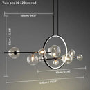 GobekUsa Black Ring LED Pendant Light with Glass Lampshade for Dining Room and Kitchen