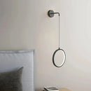GobekUsa Black Ring LED Wall Lamp - Modern Nordic Style Indoor Light Fixture