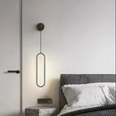 GobekUsa Black Ring LED Wall Lamp - Modern Nordic Style Indoor Light Fixture
