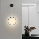 GobekUsa Black Ring LED Wall Lamp - Modern Nordic Style Indoor Light Fixture