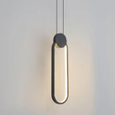 GobekUsa Black Ring Pendant Lamp | Dimmable LED Ceiling Hanging Light for Bedroom Decor