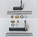 GobekUsa Black Rose Gold Basin Faucet: Modern Deck Mounted Sink Mixer Tap for Luxury Bathrooms