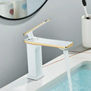 GobekUsa Black Rose Gold Basin Faucet: Modern Deck Mounted Sink Mixer Tap for Luxury Bathrooms