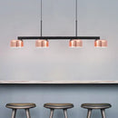 GobekUsa Nordic LED Diner Island Lamp: 4-Light Hanging Fixture with Acrylic Shade
