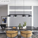 GobekUsa Nordic LED Diner Island Lamp: 4-Light Hanging Fixture with Acrylic Shade