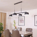 GobekUsa Nordic LED Diner Island Lamp: 4-Light Hanging Fixture with Acrylic Shade