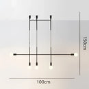 GobekUsa Black Rose Gold Long Tube Chandelier | Nordic Design for Cafe, Bar & Restaurant
