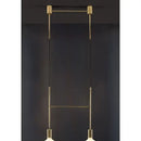 GobekUsa Black Rose Gold Long Tube Chandelier | Nordic Design for Cafe, Bar & Restaurant