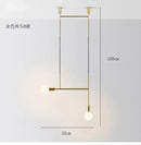 GobekUsa Black Rose Gold Long Tube Chandelier | Nordic Design for Cafe, Bar & Restaurant