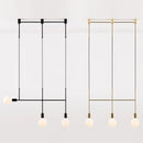 GobekUsa Black Rose Gold Long Tube Chandelier | Nordic Design for Cafe, Bar & Restaurant
