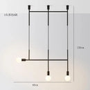 GobekUsa Black Rose Gold Long Tube Chandelier | Nordic Design for Cafe, Bar & Restaurant