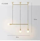 GobekUsa Black Rose Gold Long Tube Chandelier | Nordic Design for Cafe, Bar & Restaurant