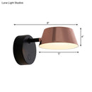 GobekUsa Conical Copper LED Sconce Light Fixture for Modern Living Rooms