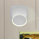 GobekUsa Minimalistic Rotatable Metallic Wall Sconce with LED Warm/White Lighting
