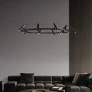 GobekUsa Black Round Ring Ceiling Chandelier Pendant SpotLight for Living Dining Room
