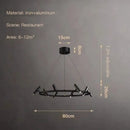 GobekUsa Black Round Ring Ceiling Chandelier Pendant SpotLight for Living Dining Room