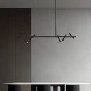 GobekUsa Black Round Ring Ceiling Chandelier Pendant SpotLight for Living Dining Room