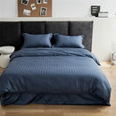 GobekUsa Grey Lines Stripes Duvet Cover Set Cotton Satin Jacquard Queen King Size